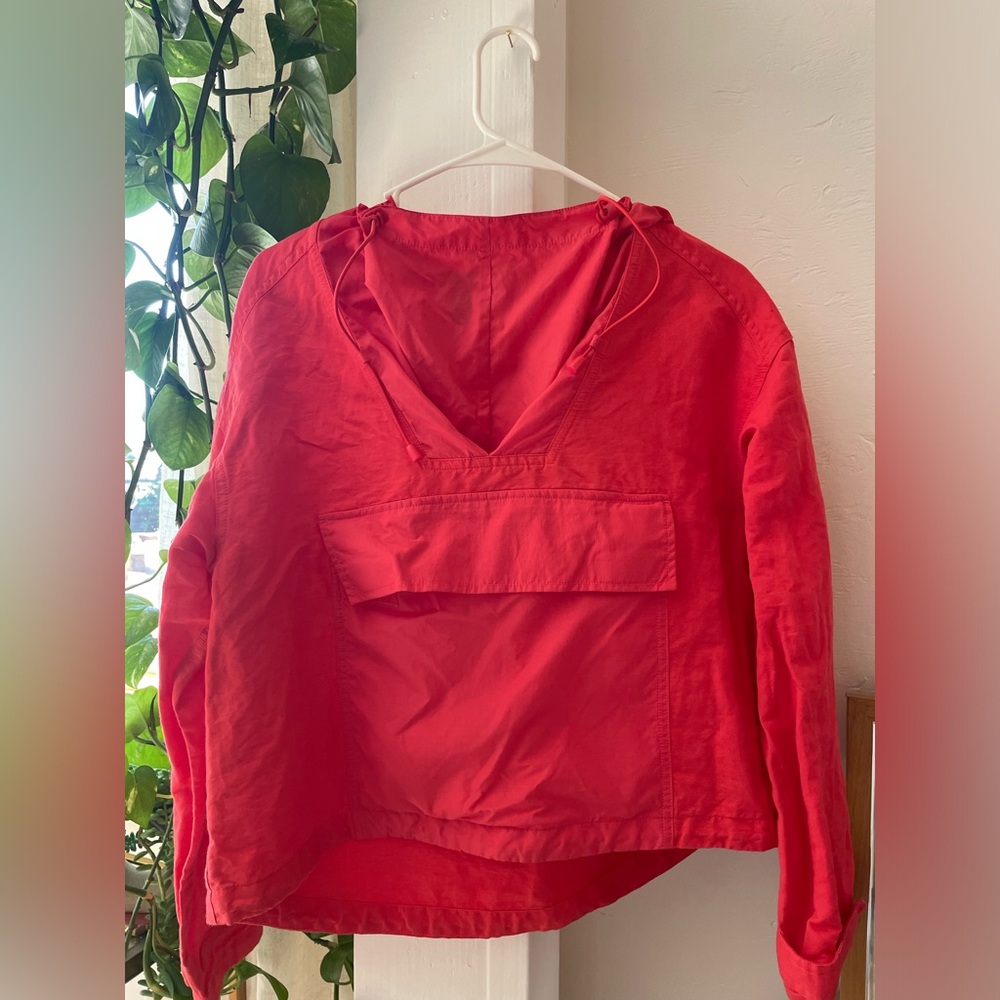 Sweaty Betty Nomad Pull Over Tulip Red